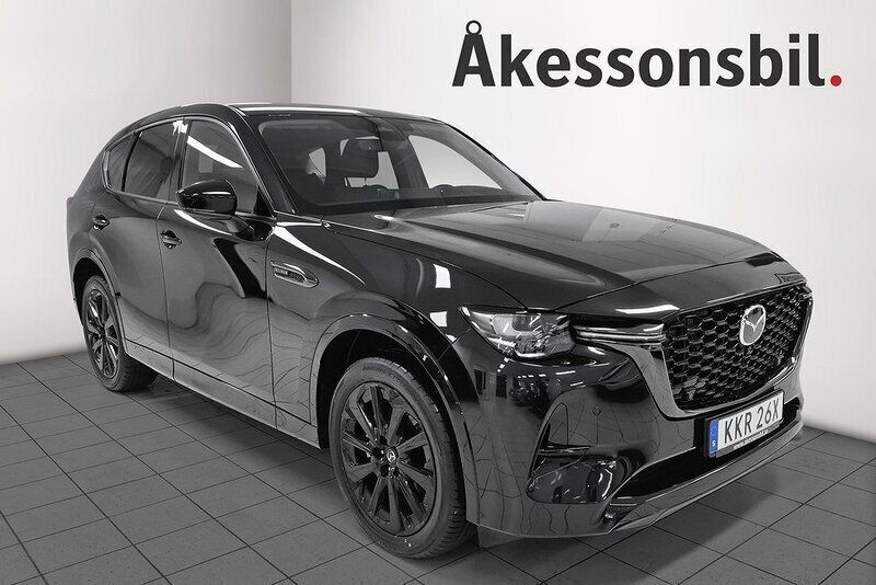 Jet black mica Ny 2024 Mazda CX-60 Homura-Line SUV | 589 900 kr (Marknadspris) - Bild 1/4