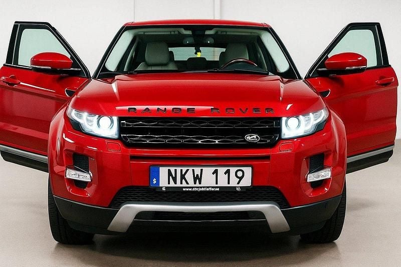 Röd Begagnad 2014 Land Rover Range Rover evoque Pure SUV | 189 000 kr (Dyr) - Bild 1/4