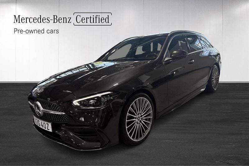 Grå (grey) Begagnad 2021 Mercedes C220 Premium Kombi | 389 900 kr (Marknadspris) - Bild 1/4