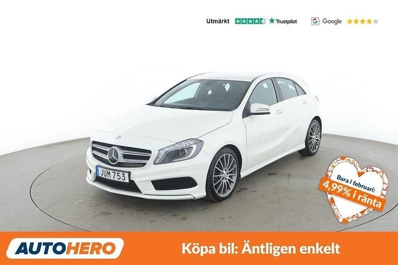 Vit Begagnad 2015 Mercedes A200 AMG Halvkombi | 124 000 kr (Bra pris) - Bild 1/4