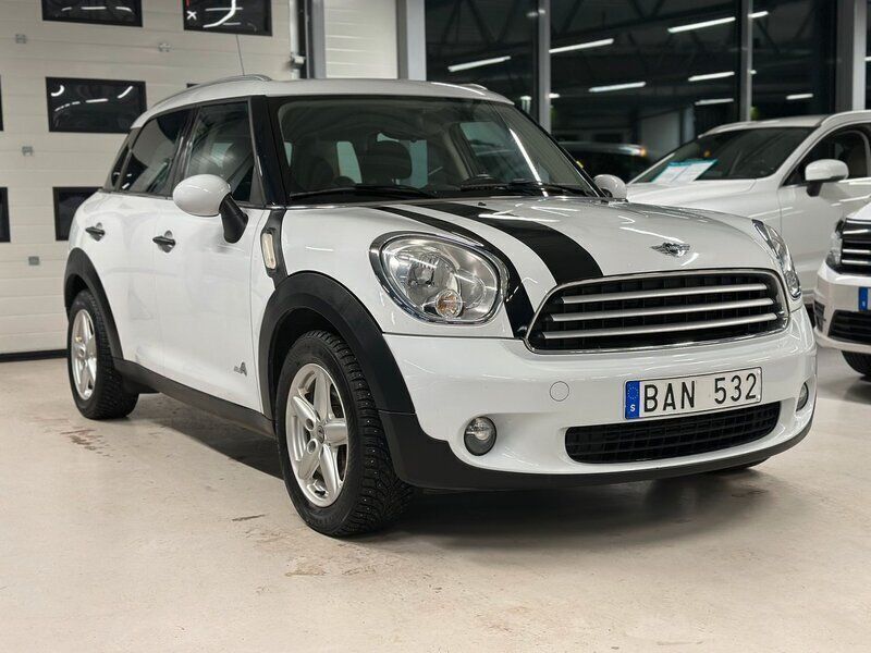Vit Begagnad 2010 Mini Cooper D Countryman SUV | 119 900 kr (Dyr) - Bild 1/4