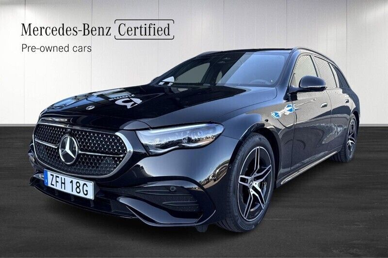 Svart (black) Begagnad 2025 Mercedes E300 Kombi | 759 900 kr (Dyr) - Bild 1/4