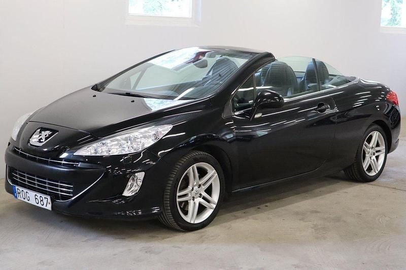 Svart Begagnad 2009 Peugeot 308 CC Cab | 63 900 kr (Bra pris) - Bild 1/4