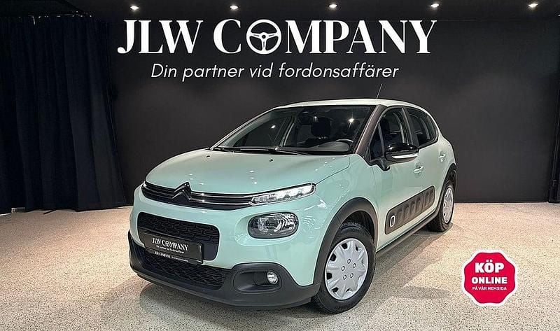 Begagnad Citroën C3 PureTech 83 HK (61 kW) 2020 Grön Halvkombi