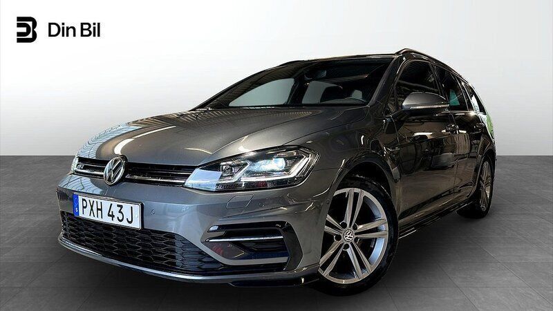 Mörkgrå Begagnad 2019 VW Golf VIII R-line Kombi | 194 900 kr (Marknadspris) - Bild 1/4