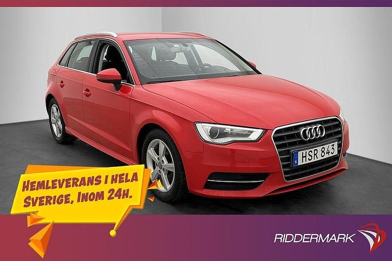 Röd Begagnad 2016 Audi A3 Attraction Halvkombi | 129 800 kr (Marknadspris) - Bild 1/3