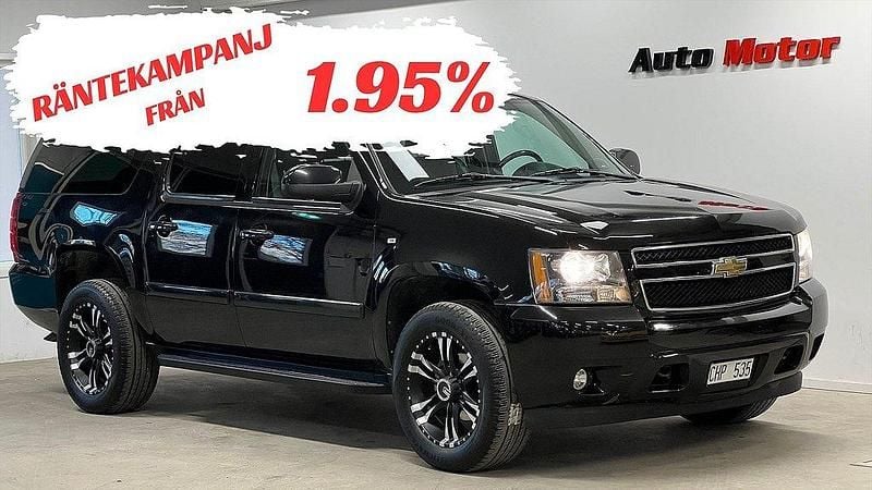 Svart Begagnad 2008 Chevrolet Suburban SUV | 219 900 kr - Bild 1/4