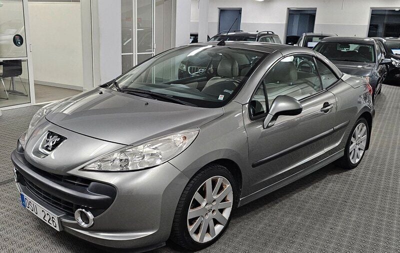 Grå Begagnad 2008 Peugeot 207 CC Cab | 69 900 kr (Lite dyr) - Bild 1/4