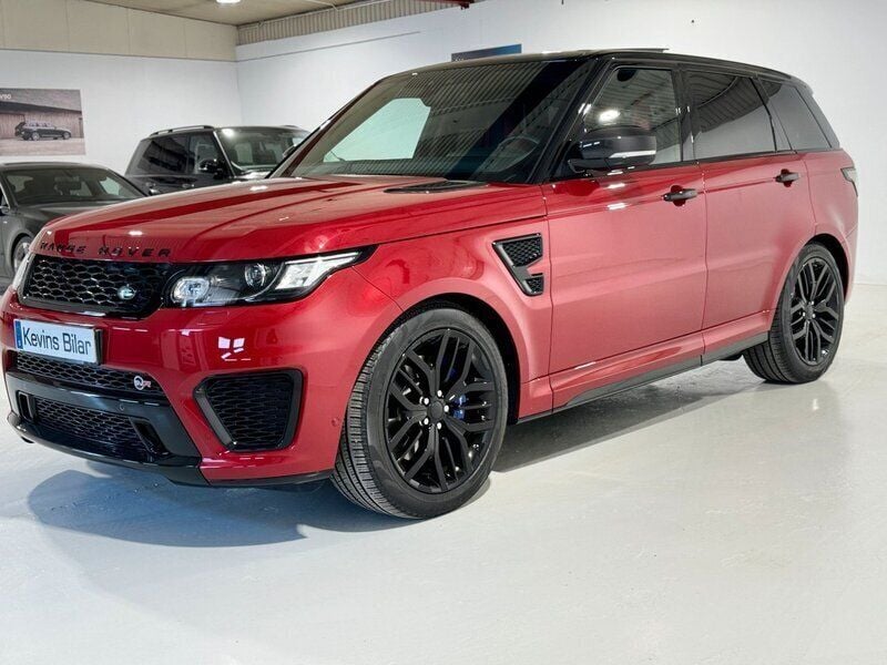 Röd Begagnad 2017 Land Rover Range Rover Sport SVR SUV | 829 900 kr - Bild 1/4