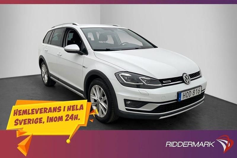 Vit Begagnad 2017 VW Golf Alltrack Kombi | 194 800 kr (Marknadspris) - Bild 1/3
