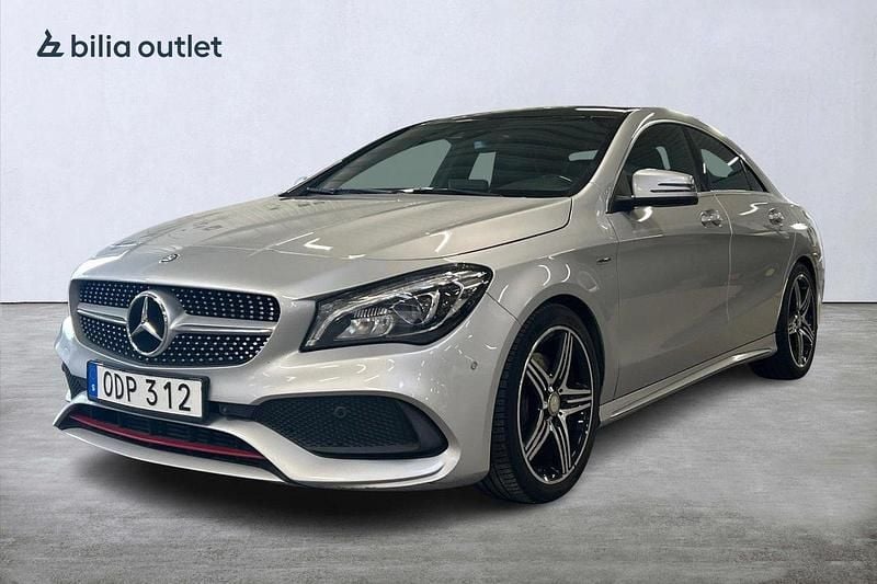 Silver Begagnad 2016 Mercedes CLA250 Sedan | 189 900 kr (Marknadspris) - Bild 1/4