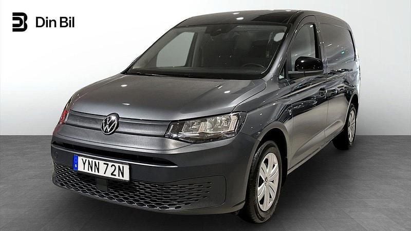 Grå (indiumgrå metallic) Begagnad 2022 VW Caddy Maxi Minibuss | 284 900 kr (Superpris) - Bild 1/4