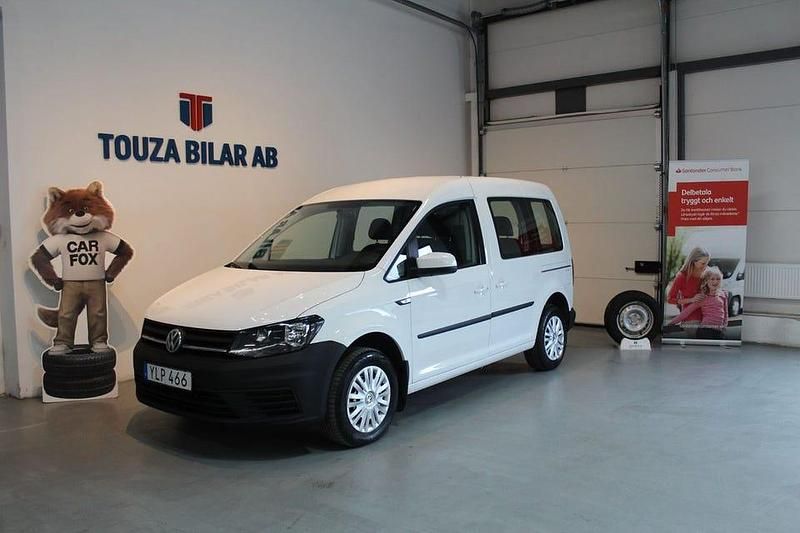 Vit Begagnad 2018 VW Caddy Minibuss | 152 000 kr (Dyr) - Bild 1/4