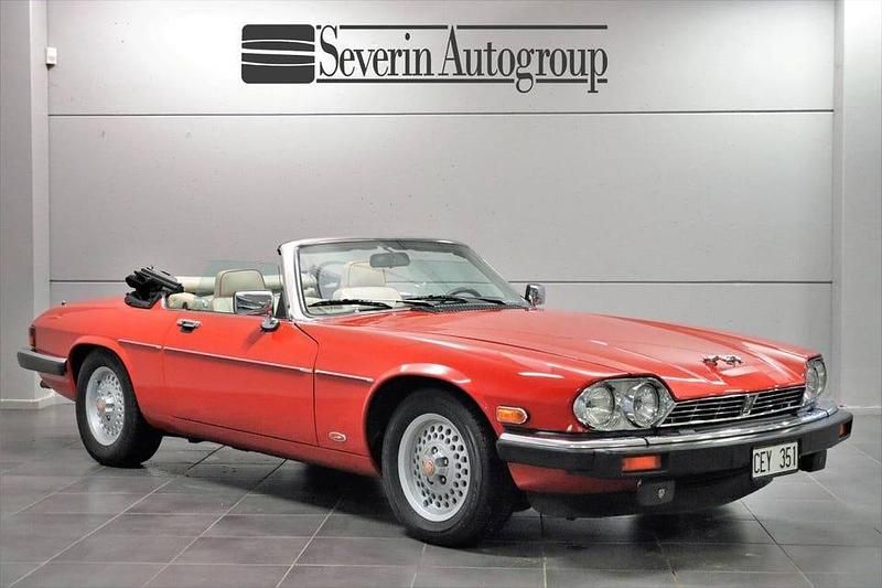Röd Begagnad 1990 Jaguar XJS S Cab | 279 900 kr - Bild 1/4