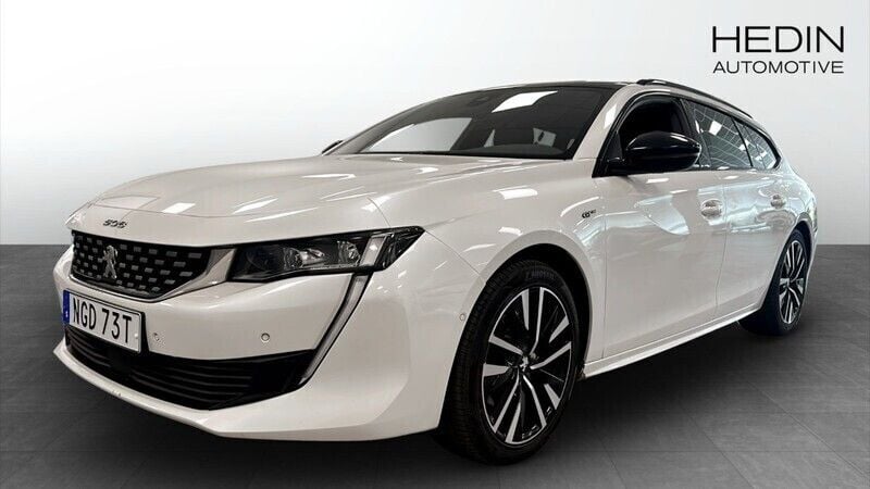 Vit (white) Begagnad 2019 Peugeot 508 GT-line Kombi | 189 900 kr (Marknadspris) - Bild 1/4