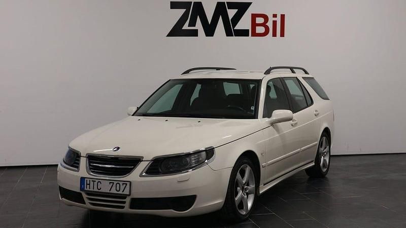 Vit Begagnad 2008 Saab 9-5 Linear Kombi | 44 900 kr (Dyr) - Bild 1/4