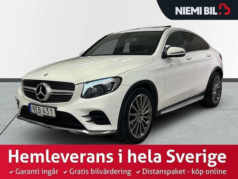Vit Begagnad 2017 Mercedes GLC220 AMG Sportkupé | 324 900 kr (Marknadspris) - Bild 1/3