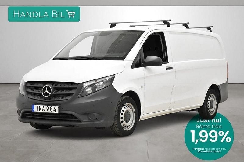 Vit Begagnad 2020 Mercedes Vito Minibuss | 189 900 kr (Bra pris) - Bild 1/3