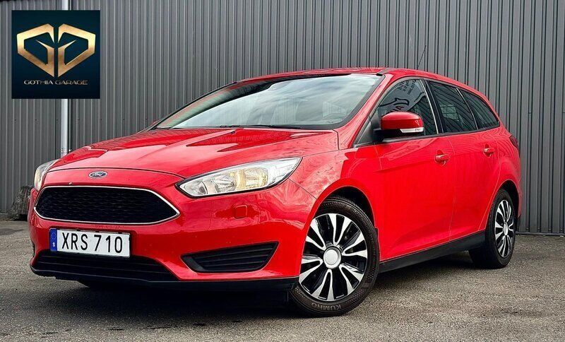Röd Begagnad 2016 Ford Focus Kombi | 67 900 kr (Marknadspris) - Bild 1/4