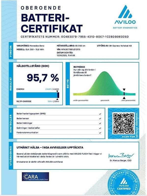 Begagnad Mercedes GLC300e AMG 334 HK (245 kW) 2023 Mörkblå SUV