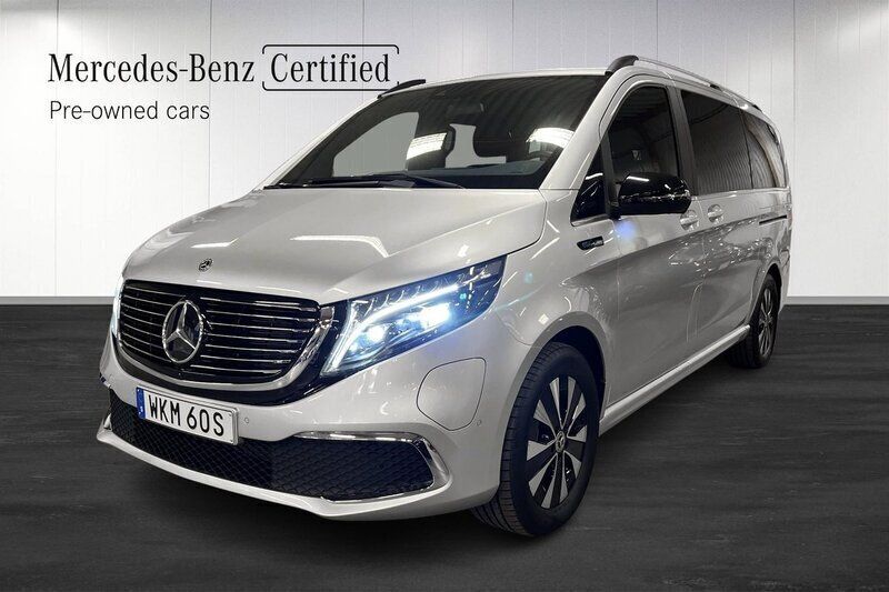 Silver Begagnad 2020 Mercedes EQV300 Avantgarde Minibuss | 559 000 kr - Bild 1/4