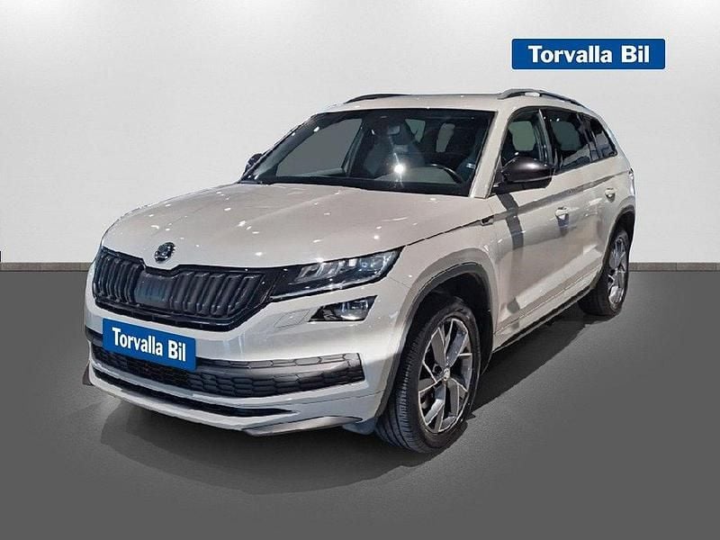 Grå (steel grey) Begagnad 2019 Skoda Kodiaq Business Line SUV | 369 900 kr (Dyr) - Bild 1/4