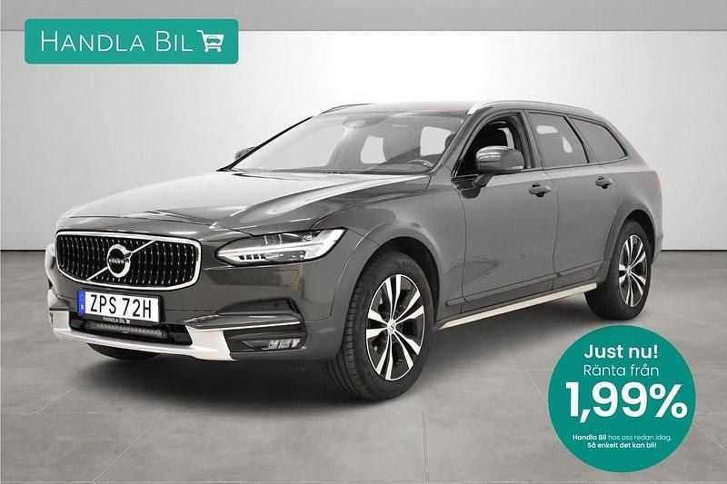 Mörkgrå Begagnad 2019 Volvo V90 CC Momentum Kombi | 299 900 kr (Marknadspris) - Bild 1/3