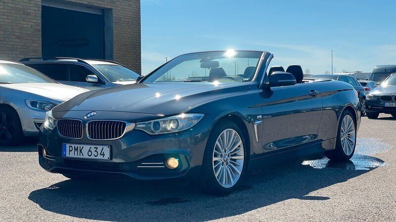 Grå Begagnad 2013 BMW 420 Luxury Line Cab | 259 500 kr (Marknadspris) - Bild 1/4
