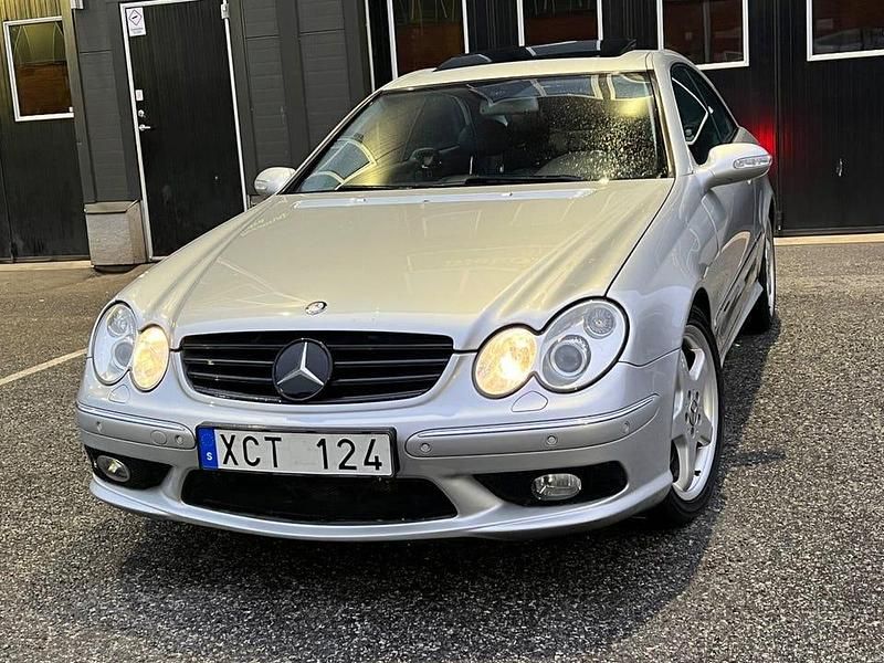 Begagnad Mercedes CLK500 Avantgarde 306 HK (225 kW) 2002 Silver Sportkupé