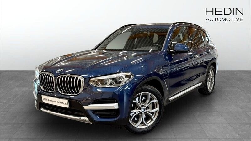 Blå (blue) Begagnad 2021 BMW X3 xLine SUV | 348 700 kr (Superpris) - Bild 1/4