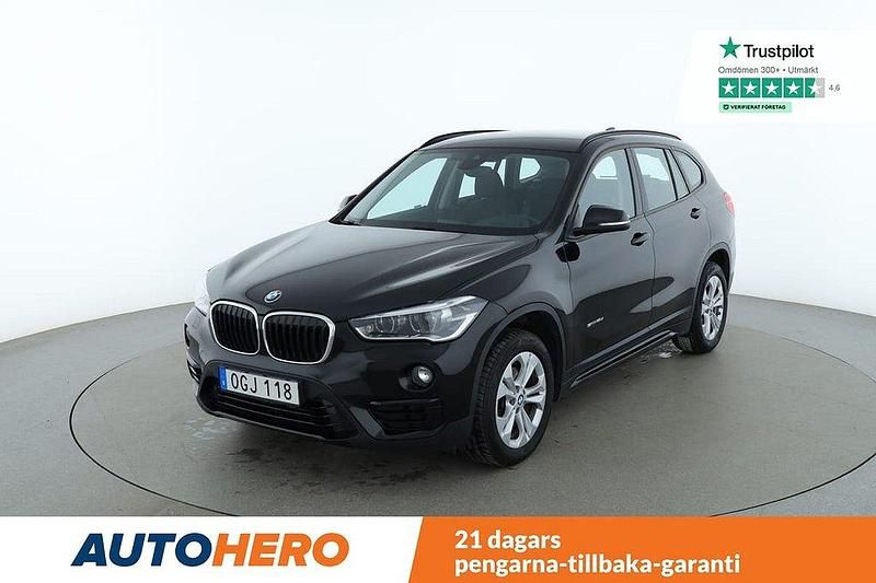 Svart Begagnad 2016 BMW X1 Sport Line SUV | 165 000 kr (Marknadspris) - Bild 1/4