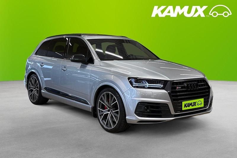 Silver/grå Begagnad 2017 Audi SQ7 S-Line SUV | 498 800 kr (Marknadspris) - Bild 1/4