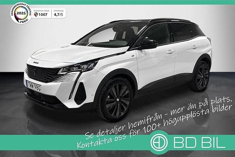 Vit Begagnad 2023 Peugeot 3008 GT-line SUV | 238 900 kr (Bra pris) - Bild 1/3