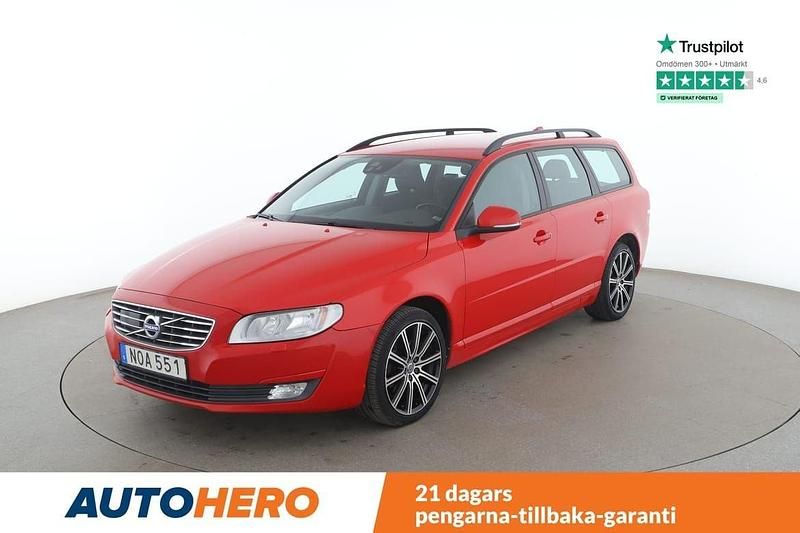 Röd Begagnad 2016 Volvo V70 Kinetic Kombi | 131 000 kr (Marknadspris) - Bild 1/4