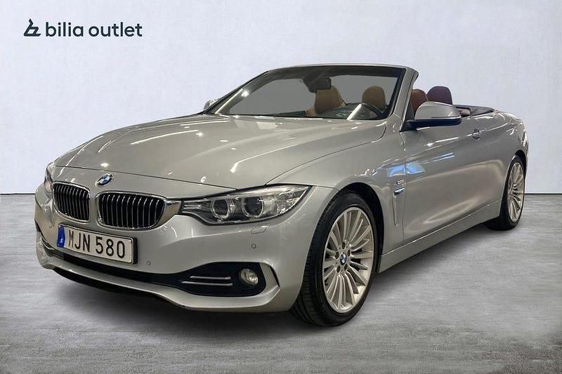 Silver Begagnad 2014 BMW 428 Luxury Line Cab | 219 900 kr (Marknadspris) - Bild 1/4
