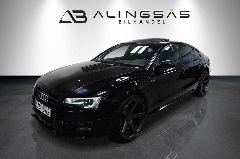 Svart Begagnad 2014 Audi A5 Sportback Comfort Halvkombi | 169 900 kr (Marknadspris) - Bild 1/4