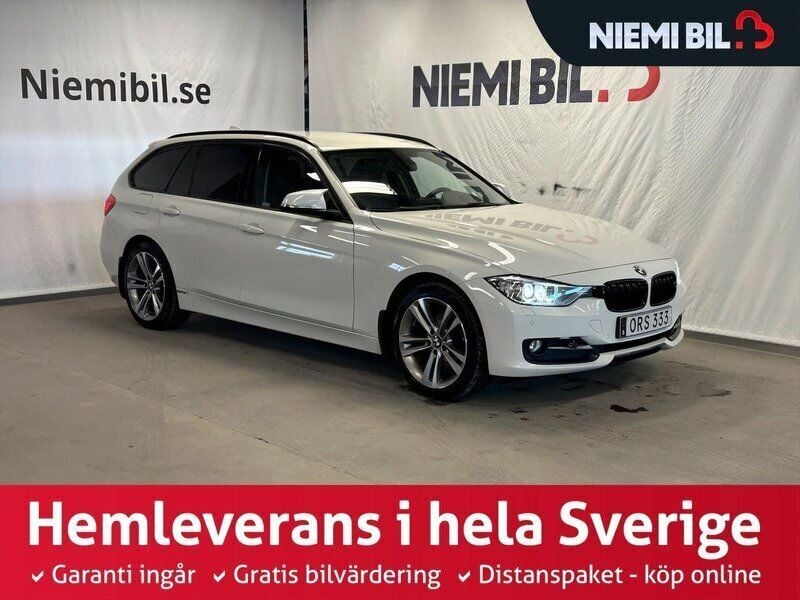 Vit Begagnad 2015 BMW 320 Sport Line Kombi | 199 900 kr (Lite dyr) - Bild 1/3