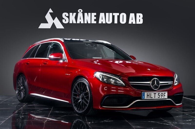 Röd Begagnad 2015 Mercedes C63S AMG AMG Kombi | 429 900 kr - Bild 1/4