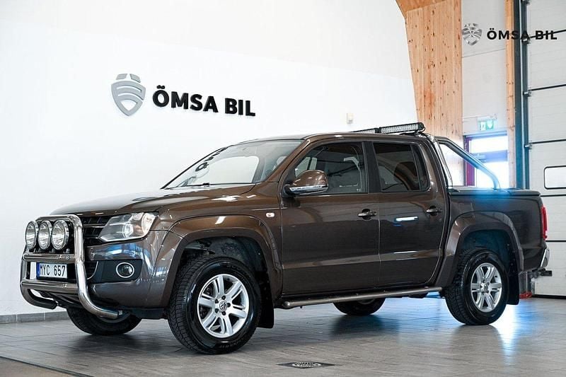 Ljusbrun (brun) Begagnad 2012 VW Amarok Highline Pickup | 159 800 kr (Bra pris) - Bild 1/4
