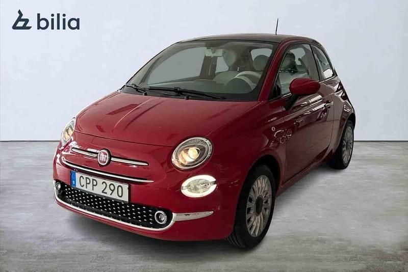 Röd Begagnad 2015 Fiat 500 Halvkombi | 79 900 kr (Lite dyr) - Bild 1/1