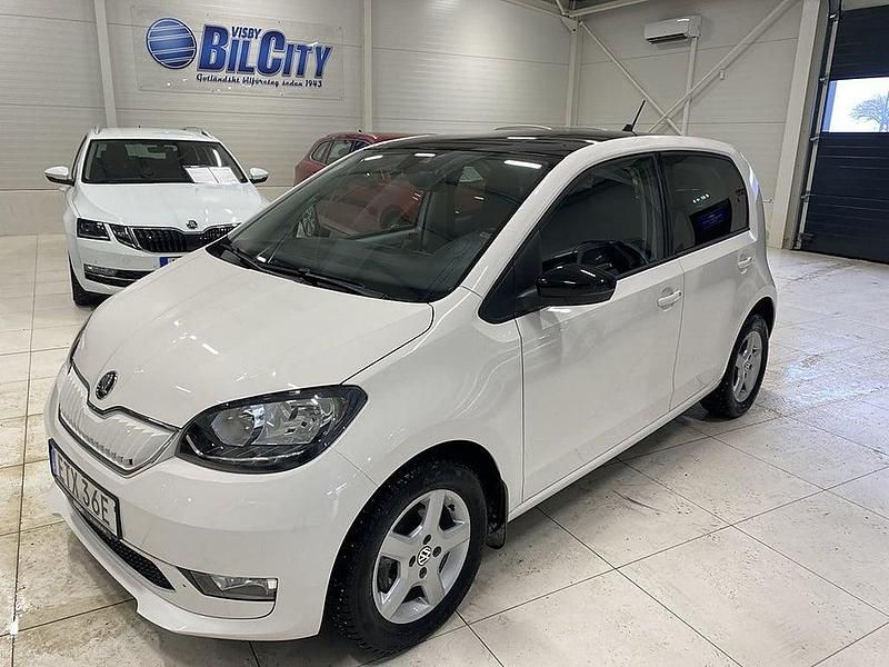 Begagnad Skoda Citigo-e IV Style 61 kW (83 HK) 2020 Vit Halvkombi