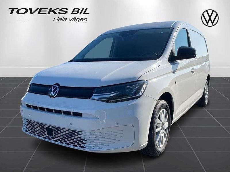 Vit (candyvit) Ny 2025 VW Caddy Maxi Minibuss | 472 375 kr (Marknadspris) - Bild 1/4