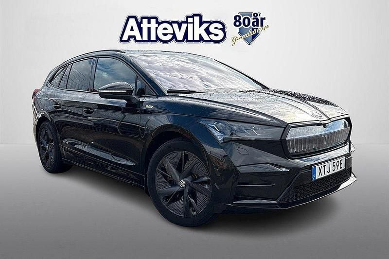 Svart Begagnad 2024 Skoda Enyaq iV RS SUV | 549 900 kr (Lite dyr) - Bild 1/4