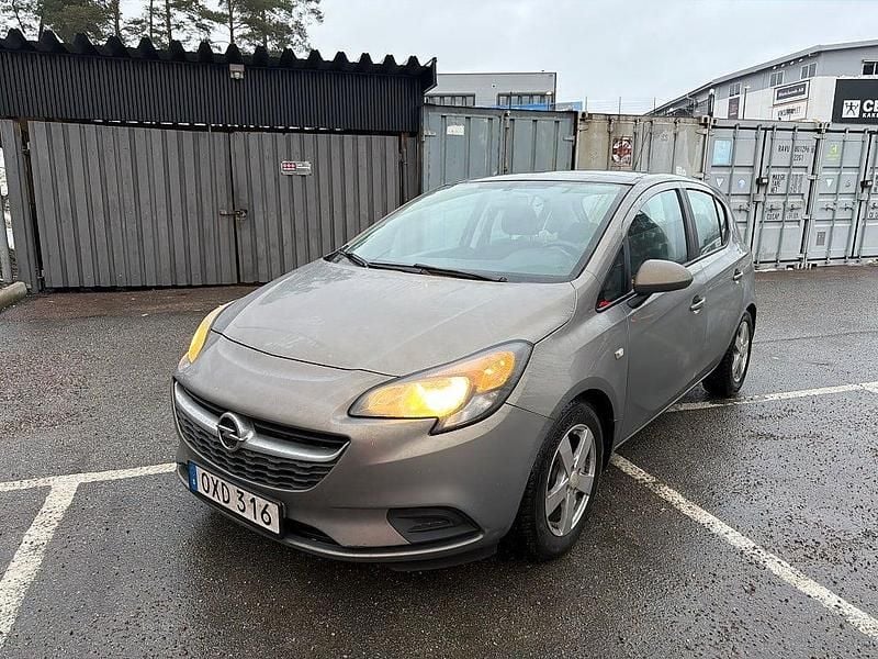 Brun Begagnad 2015 Opel Corsa Enjoy Halvkombi | 59 900 kr (Bra pris) - Bild 1/3