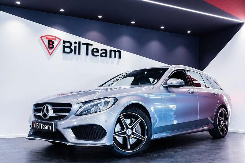 Begagnad Mercedes C250 AMG line 204 HK (150 kW) 2015 Silver Kombi