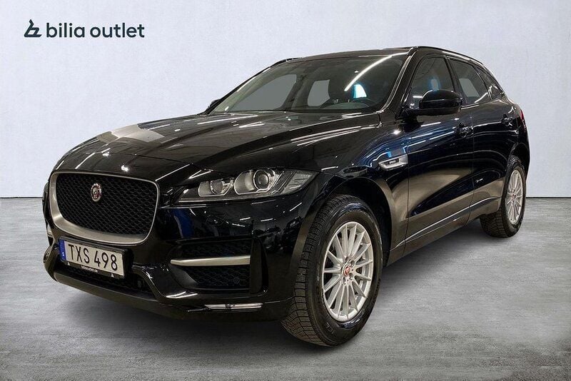 Svart Begagnad 2019 Jaguar F-Pace R-Sport SUV | 219 900 kr (Superpris) - Bild 1/4