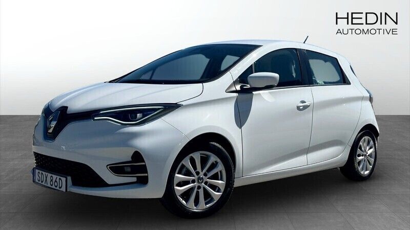 Glaciär vit Begagnad 2021 Renault Zoe Zen Halvkombi | 164 900 kr (Marknadspris) - Bild 1/4