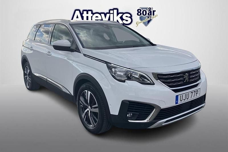 Vit Begagnad 2019 Peugeot 5008 Minibuss | 189 900 kr (Marknadspris) - Bild 1/4