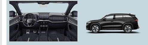 Svart Ny 2025 Skoda Kodiaq SportLine SUV | 549 900 kr - Bild 1/1