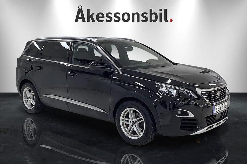 Svart Begagnad 2017 Peugeot 5008 GT-line SUV | 179 000 kr (Marknadspris) - Bild 1/4